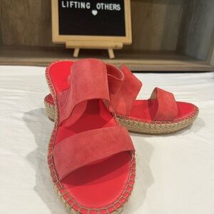 Cole Haan Red Espadrille Sandals